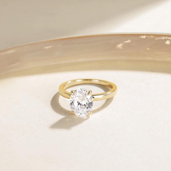 3CT 925 Sterling Silver Engagement Ring Solitaire Ring Women's Wedding Ring - 图片 3