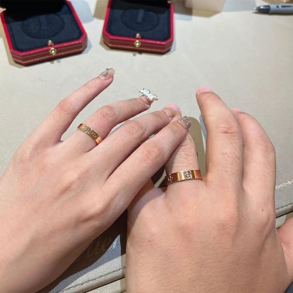 Fine rings, love rings, titanium steel 18K gold jewelry, unisex adult wedding birthday gifts, best anniversary gifts - 图片 3